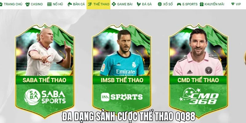 Đa dạng sảnh cược thể thao mang màu sắc khác nhau, đáp ứng sở thích từng thành viên